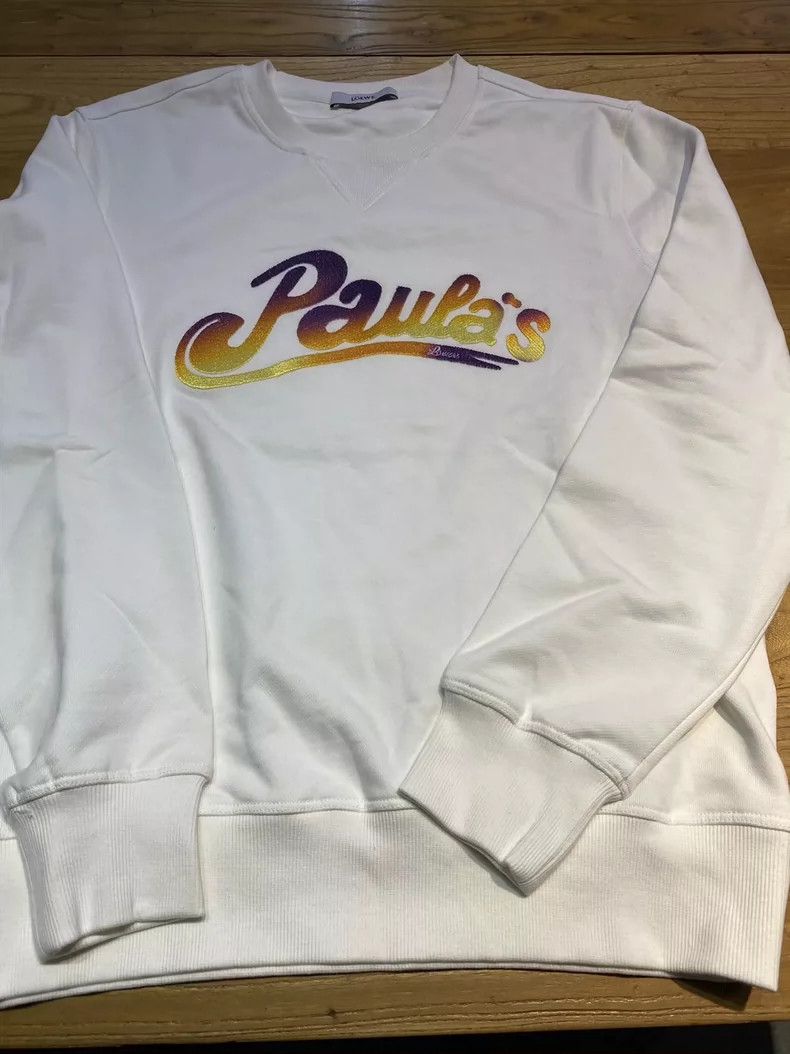 Loewe LOEWE White cotton color letters gradient embroidery round Size M / US 6-8 / IT 42-44 - 1 Thumbnail