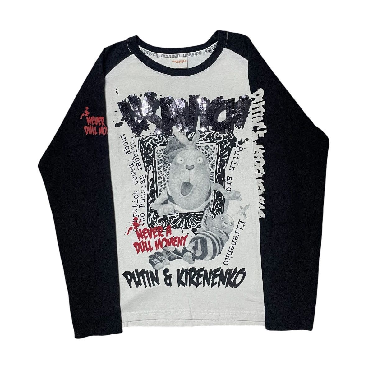 Cartoon Network × Mtv × Vintage 💥Y2k Mtv Usavich Putin Vs Kirenenko Longsleve Tees Size US M / EU 48-50 / 2 - 1 Thumbnail