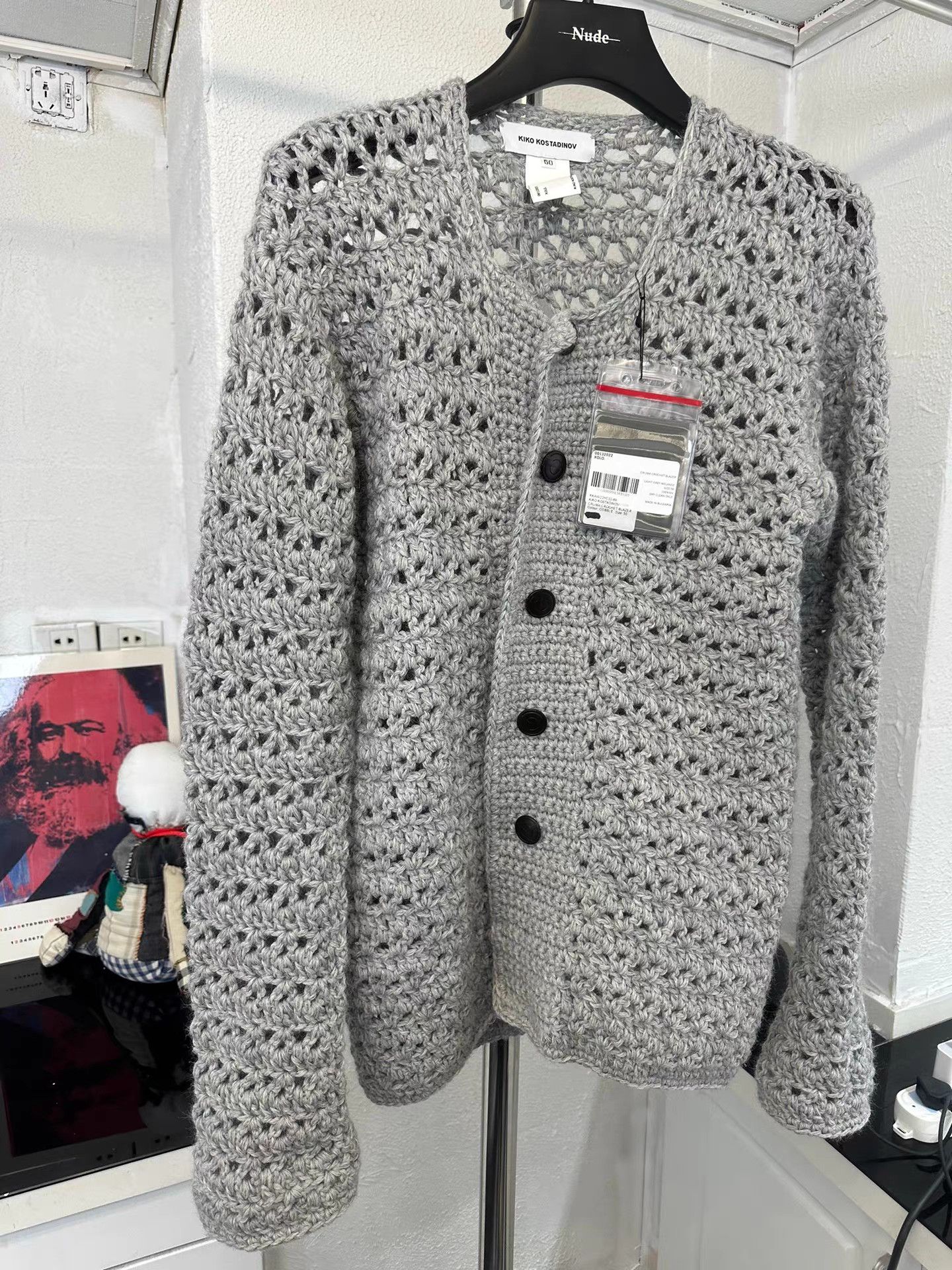 Kiko Kostadinov Kiko kostadinov Cutout Flower Knit Cardigan K20 Size US M / EU 48-50 / 2 - 3 Thumbnail