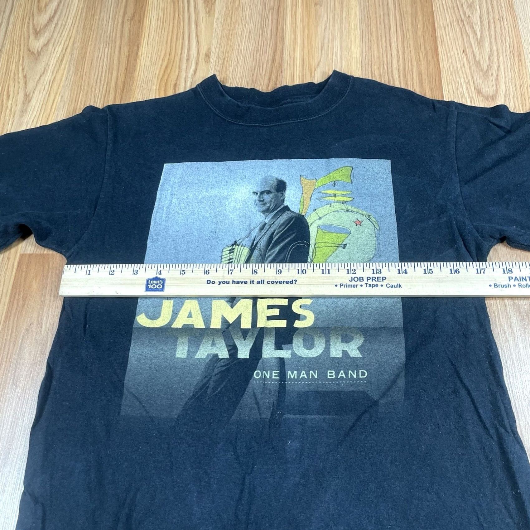 Anvil Anvil T-Shirt Mens S Small Graphics James Taylor One Man Band 2006 CrewNeck Black Size US S / EU 44-46 / 1 - 5 Thumbnail
