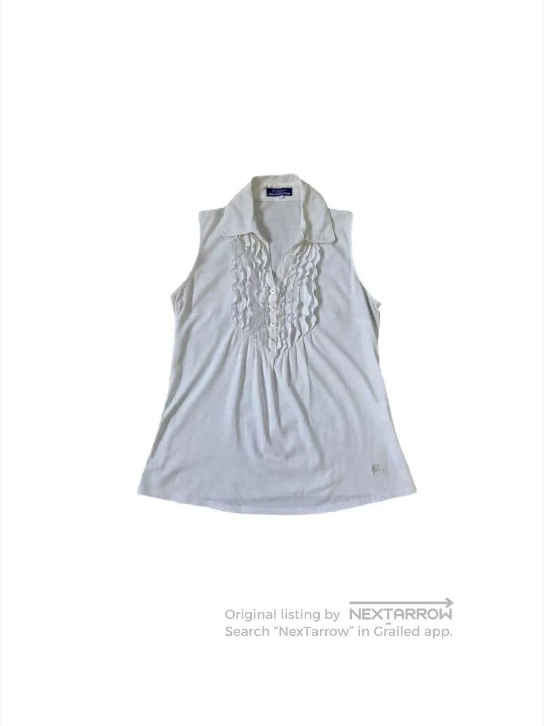 Saint Laurent Paris 90s Vintage Burberry Blue Label Sleeveless Top. Size S / US 4 / IT 40 - 1 Thumbnail