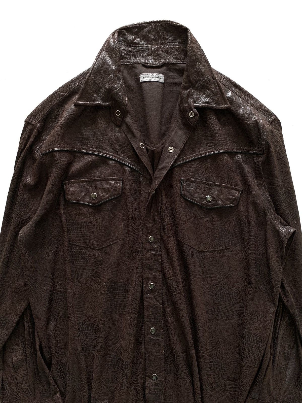 Midnight Rodeo Faux-Leather Shirt