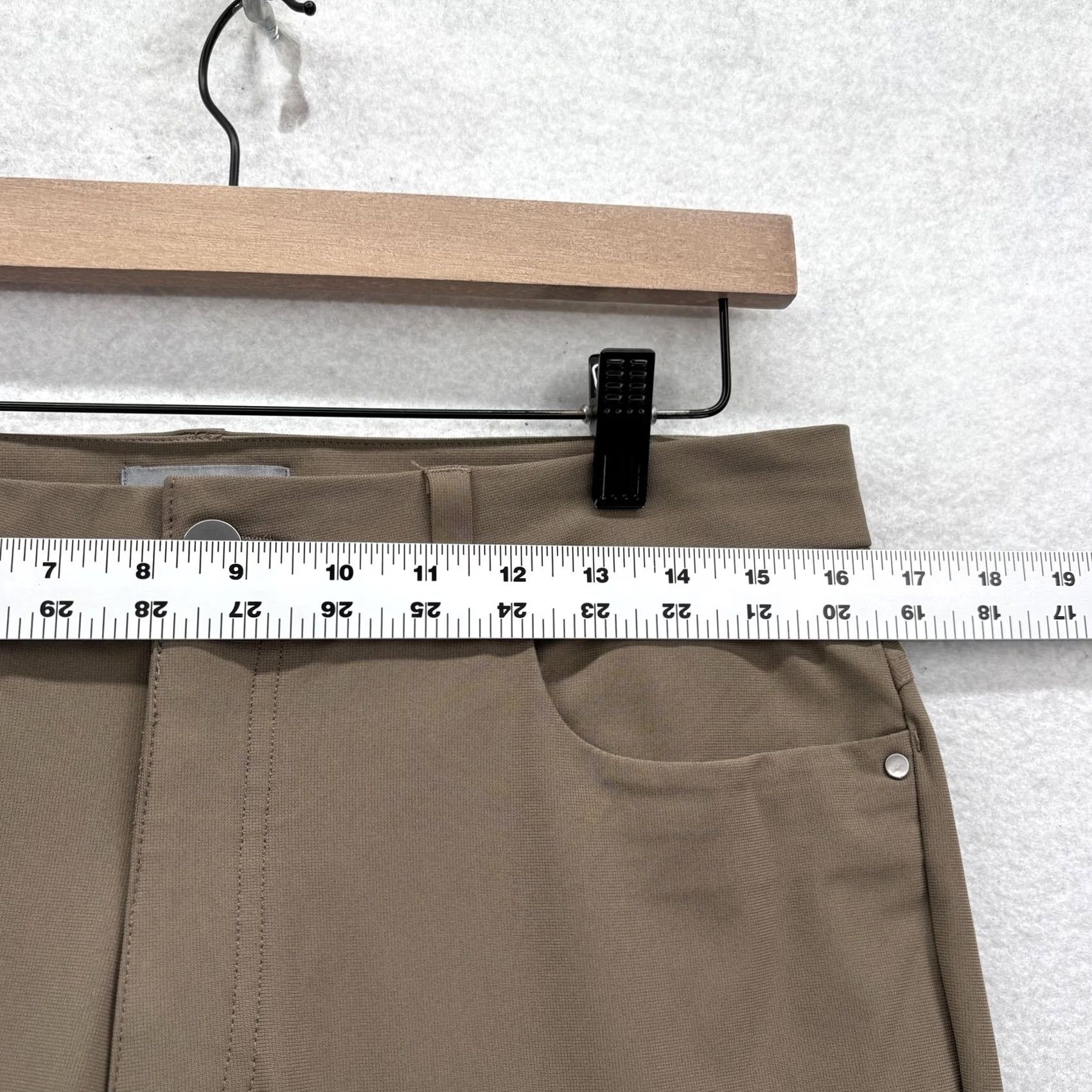 Vintage VRST Limitless Athletic Fit 5-Pocket Pants Mens 32x30 Khakis Twill Beige Stretch Inseam 30 Zip Straight Mens Regular Size US 32 / EU 48 - 5 Thumbnail