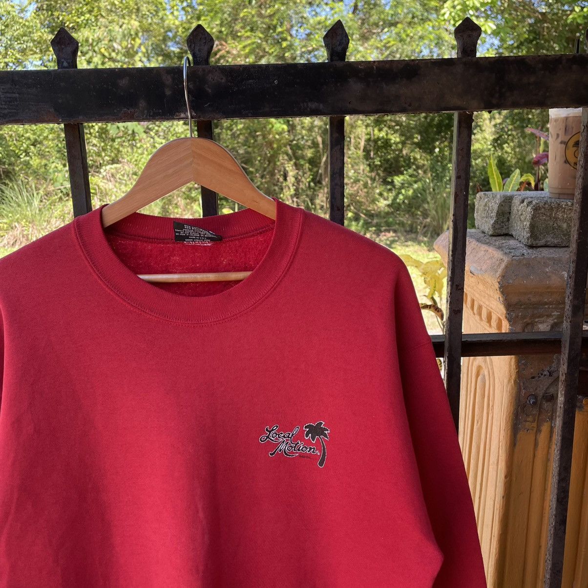 Vintage 🔥Vintage 90s Local Motion USA Made Big Logo Sweatshirts Size US M / EU 48-50 / 2 - 4 Thumbnail