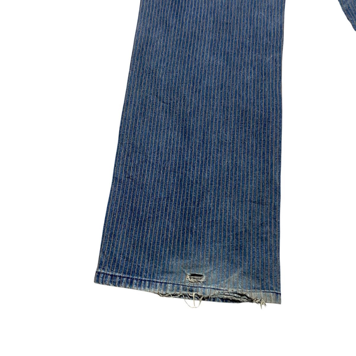 Comme Ca Ism × Japanese Brand COMME CA ISM Denim Hickory Flare Pants Size US 32 / EU 48 - 14 Thumbnail