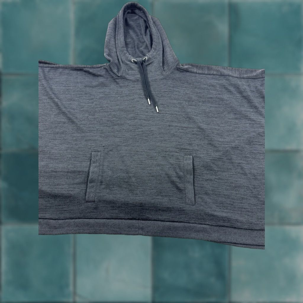 Athleta Athleta Poncho Hoodie Sweatshirt Womens Small Gray Blissful Techie Size S / US 4 / IT 40 - 1 Thumbnail