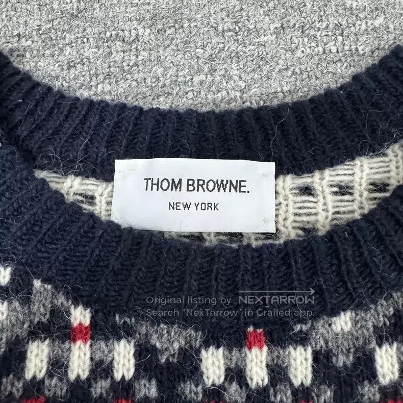 Thom Browne Thom Browne Crew-neck knit sweater Size US M / EU 48-50 / 2 - 5 Thumbnail