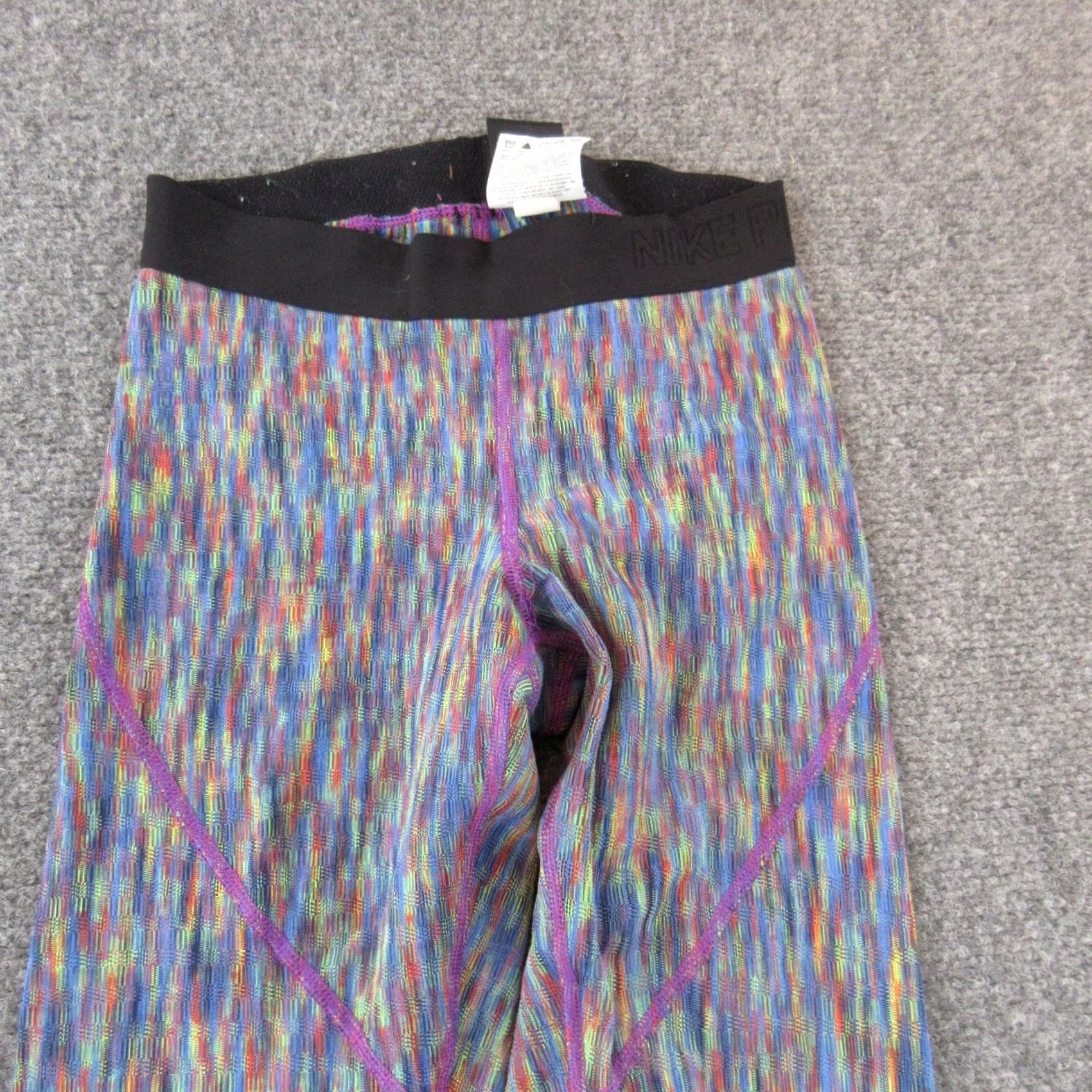 Nike VINTAGE Nike Leggings Womens Large Pro Compression Athletic Running Yoga Pants Size 36" / US 14 / IT 50 - 2 Thumbnail