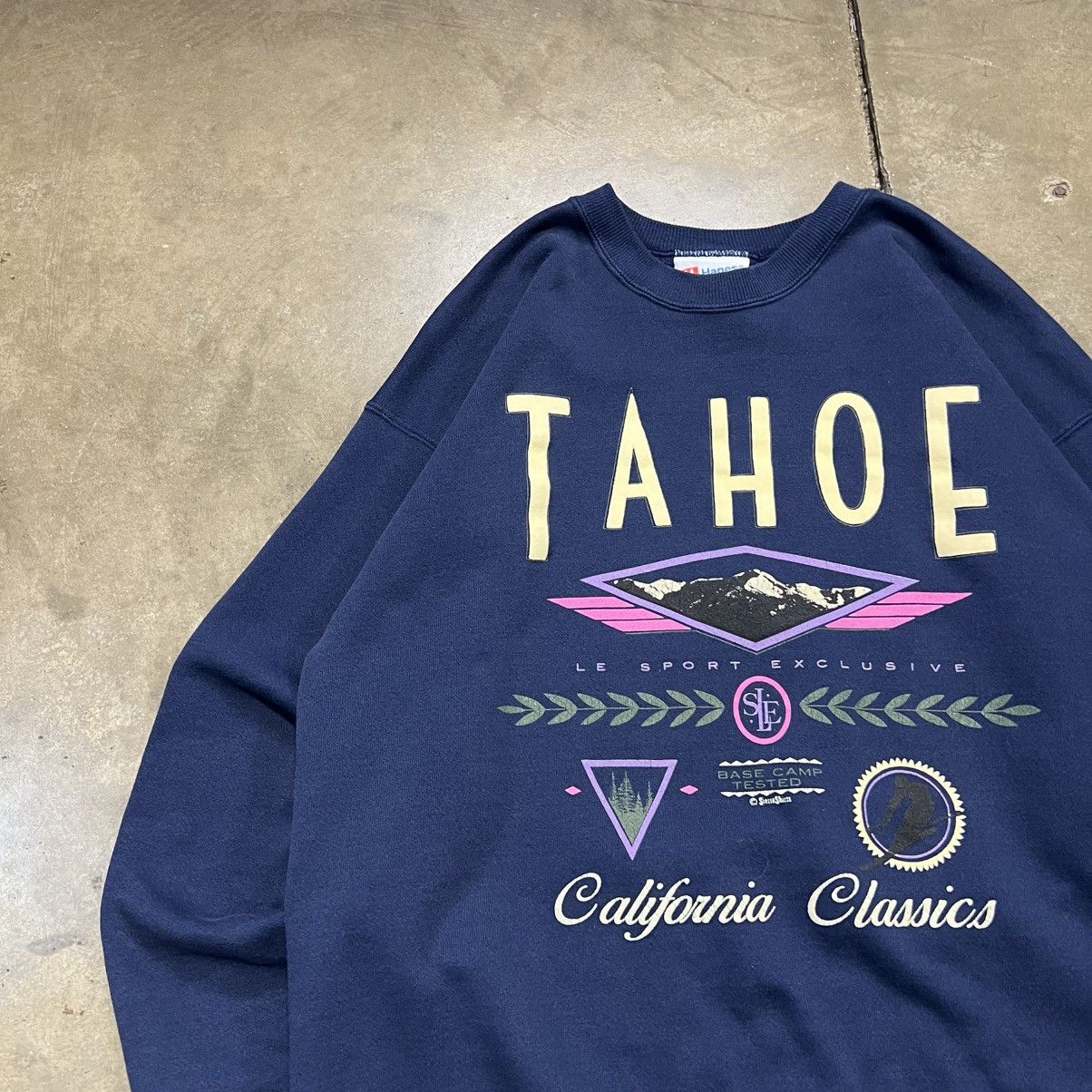 Vintage Vintage Lake Tahoe California Crewneck Sweatshirt Ski Nature Size US L / EU 52-54 / 3 - 3 Thumbnail