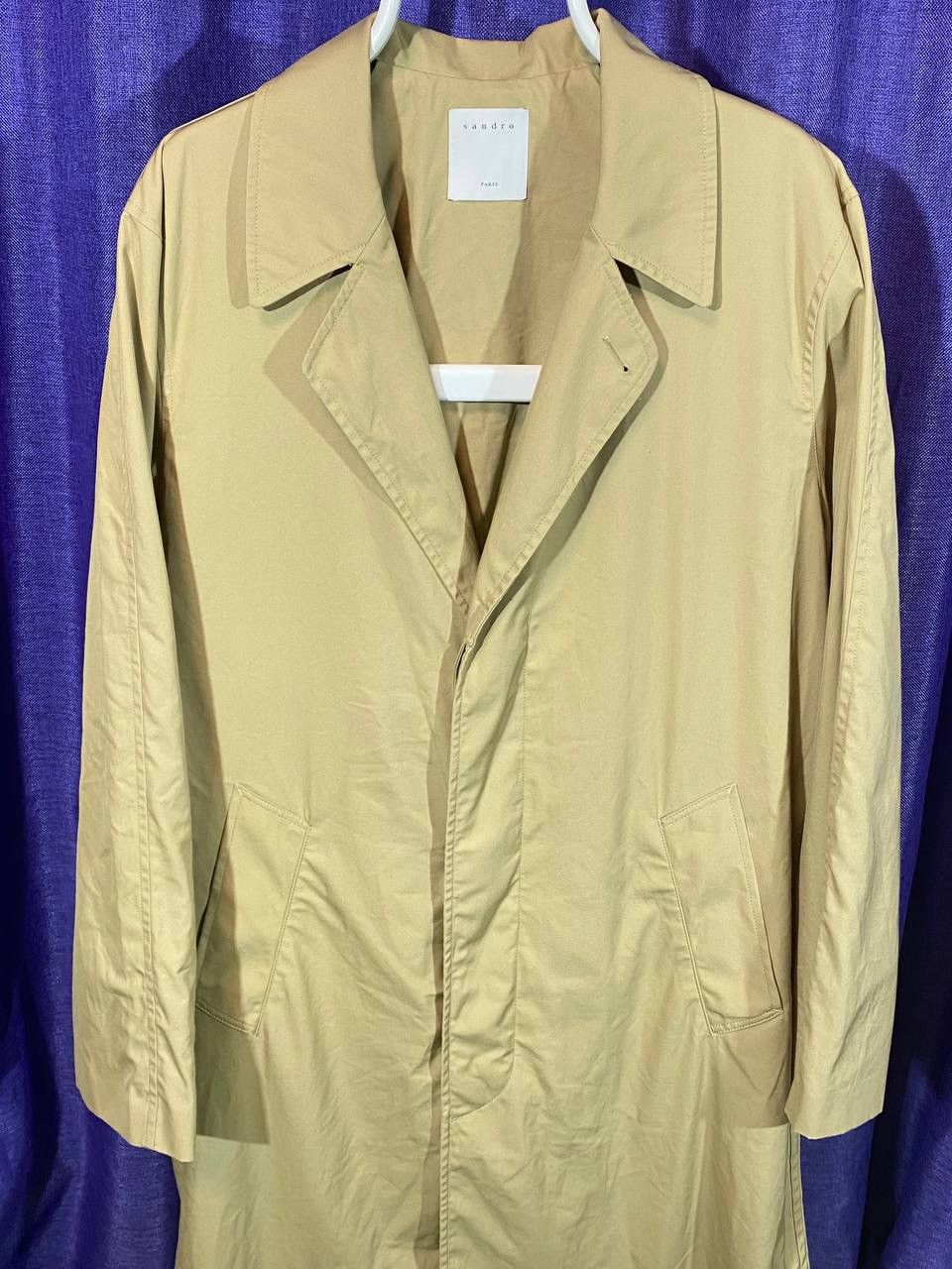 Sandro Sandro Paris Men Trench Coat Jacket Size US L / EU 52-54 / 3 - 6 Thumbnail