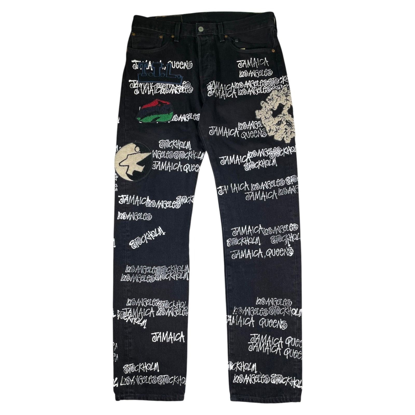DENIM TEARS Denim Tears CPFM Black Jeans Size US 34 / EU 50 - 1 Thumbnail