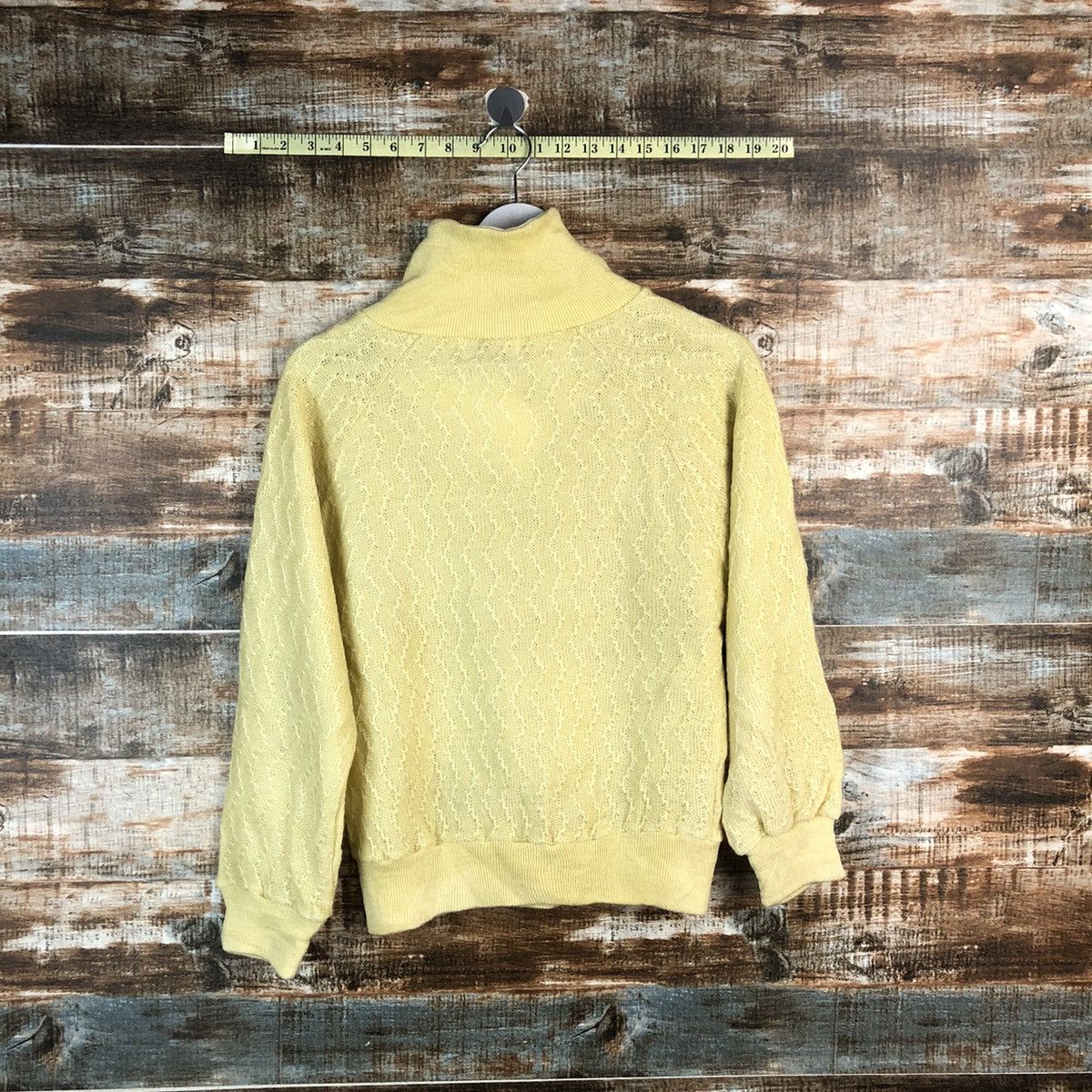 Homespun Knitwear M9 Sister japan vintage Yellow Knitwear #A2360 Size XS / US 0-2 / IT 36-38 - 12 Thumbnail
