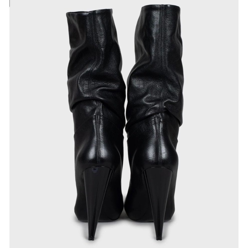 Alexander McQueen NWOB Alexander McQueen Black Leather Open-Toe Boots Sz.37 Size US 7 / IT 37 - 4 Thumbnail