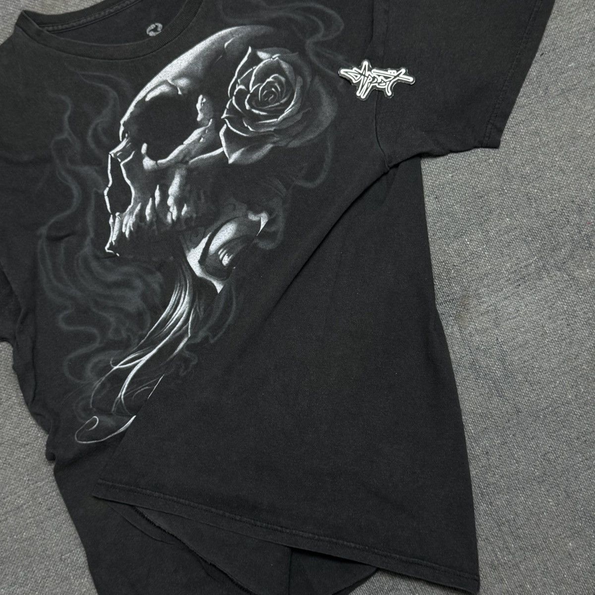Liquid Blue Trashered liquid blue lady death art print Size US XL / EU 56 / 4 - 7 Thumbnail