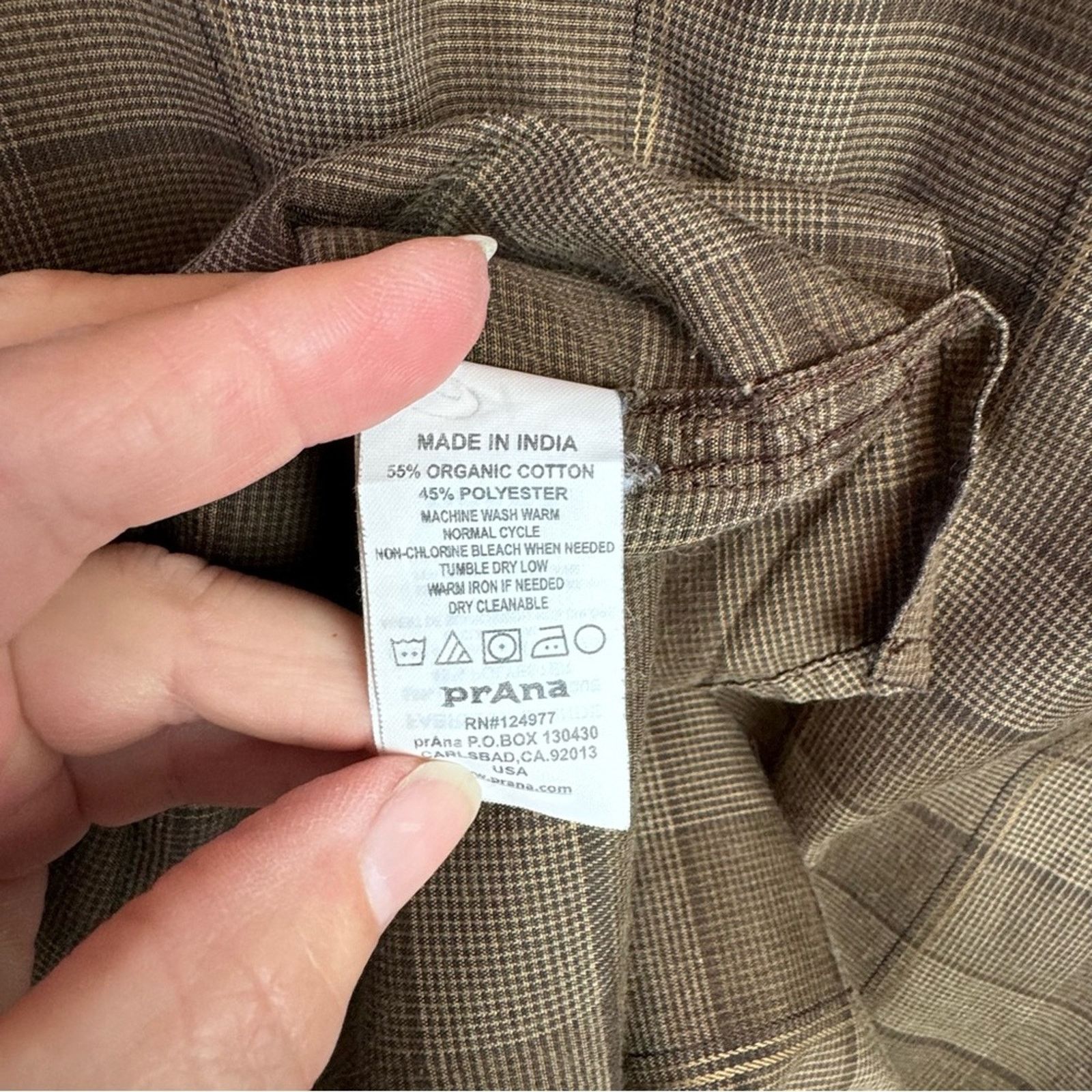 Prana Prana Brown Plaid Button Up Untuck Shirt Men’s Size Medium Size US M / EU 48-50 / 2 - 13 Thumbnail