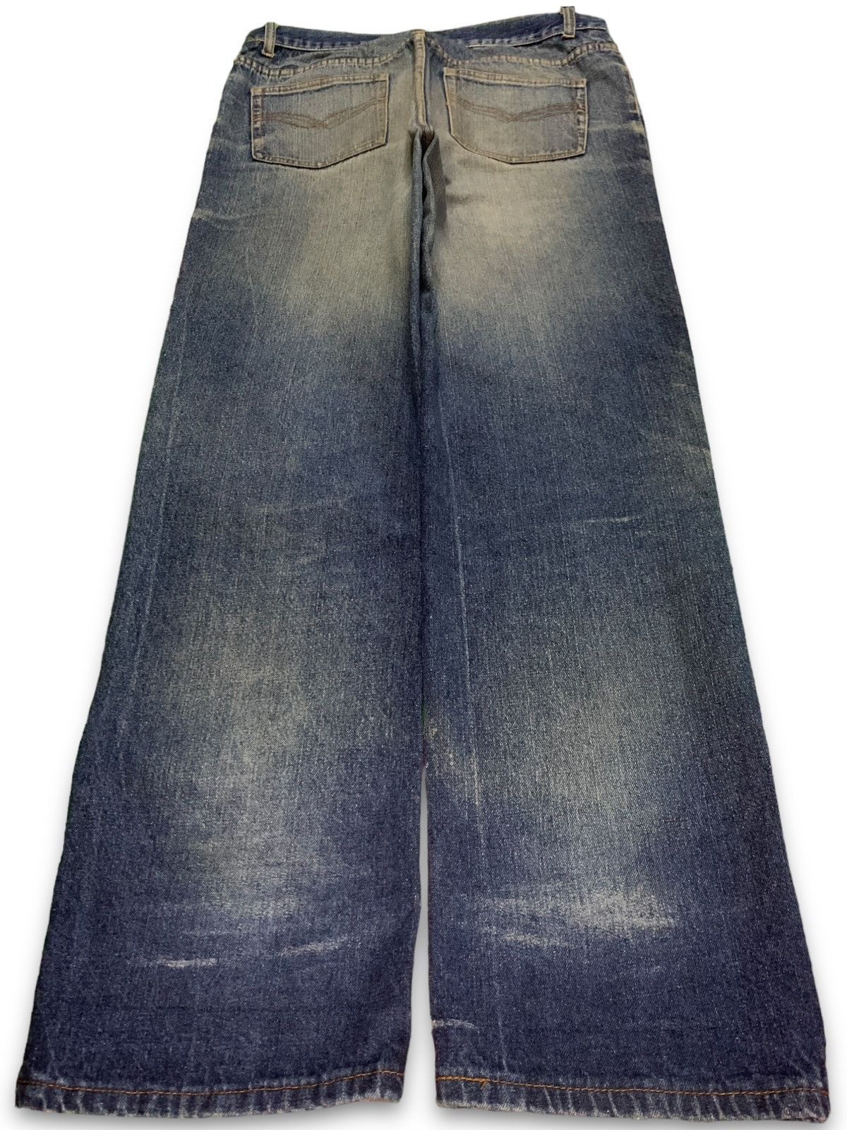Japanese Brand Vintage Japanese Brand Mud Wash Distressed Baggy Jeans Size US 35 - 2 Thumbnail