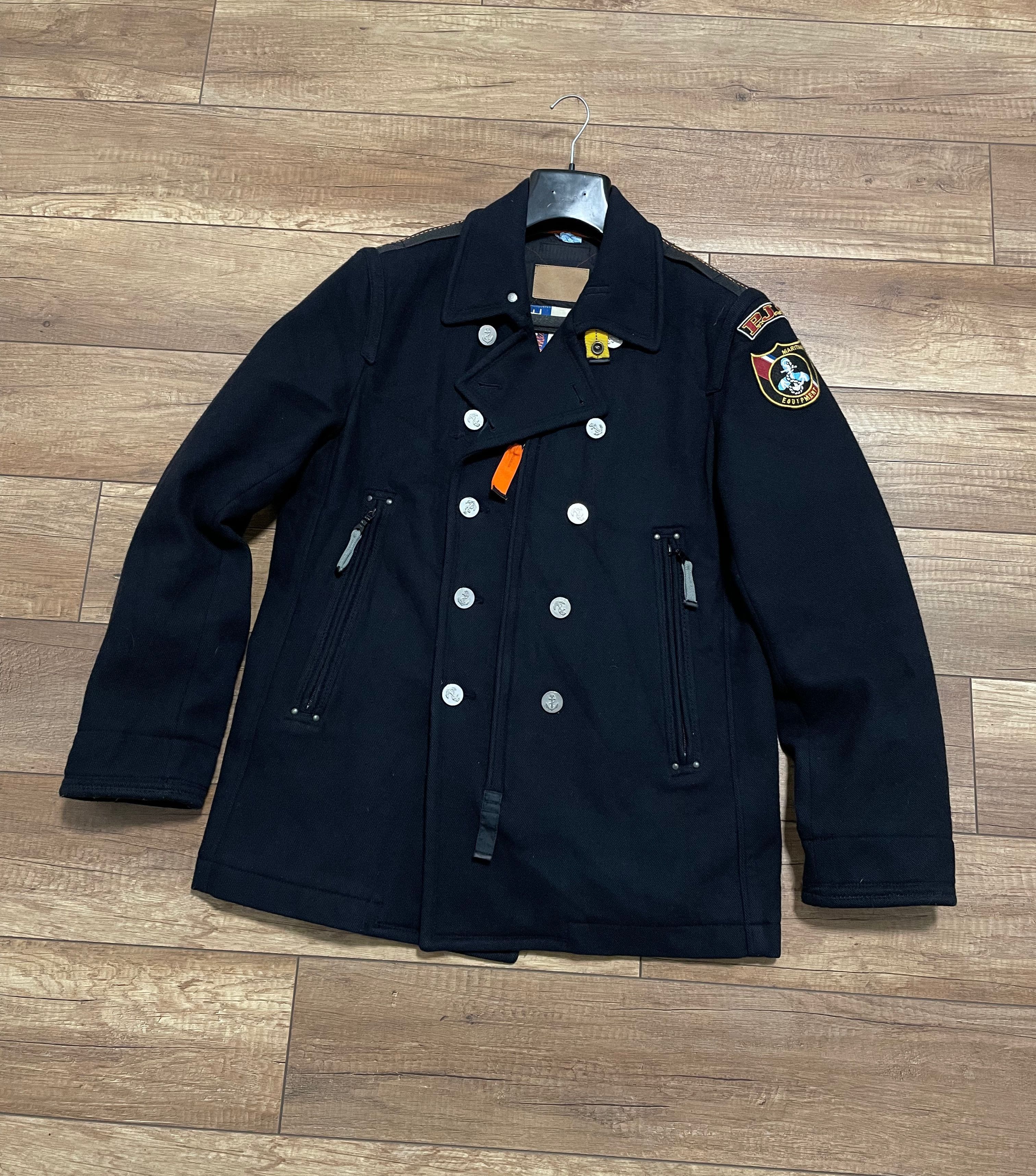 Parajumpers Parajumpers Navy Multipocket Royal Wool Peacoat Jacket Size US L / EU 52-54 / 3 - 8 Thumbnail