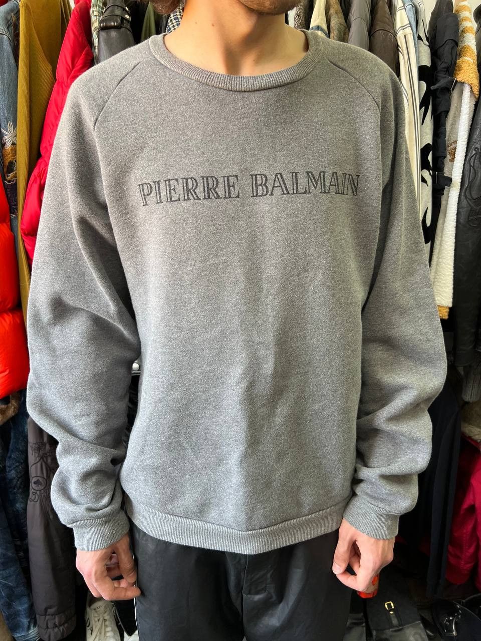 Balmain Pierre Balmain Big Logo Sweatshirt Size US L / EU 52-54 / 3 - 1 Thumbnail