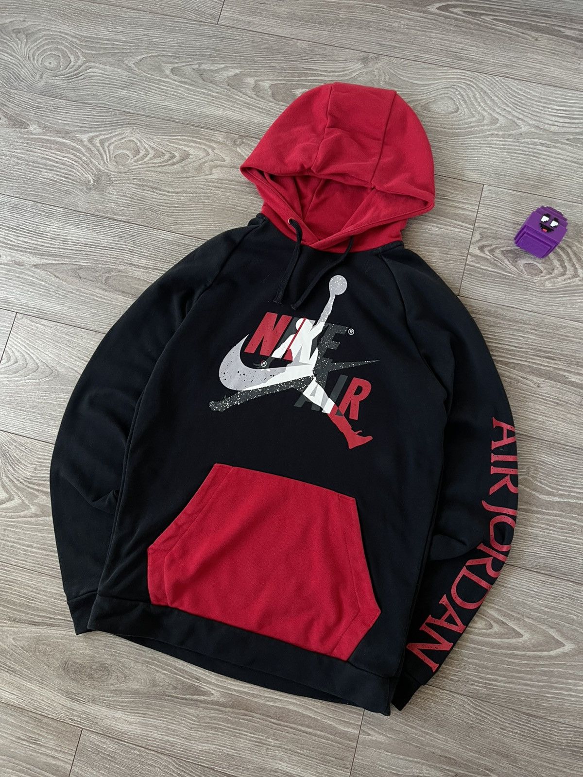 Jordan Brand Nike Air Jordan Jumpman Big Logo Red/Black Drill Y2k Hoodie Size US M / EU 48-50 / 2 - 5 Thumbnail
