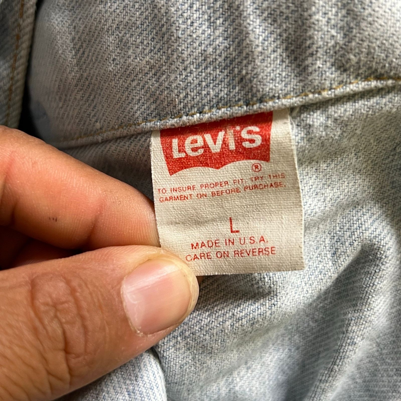 Levi's Vintage Levi’s 70507-0211 Denim Trucker Jacket Light Wash L Size US L / EU 52-54 / 3 - 4 Thumbnail