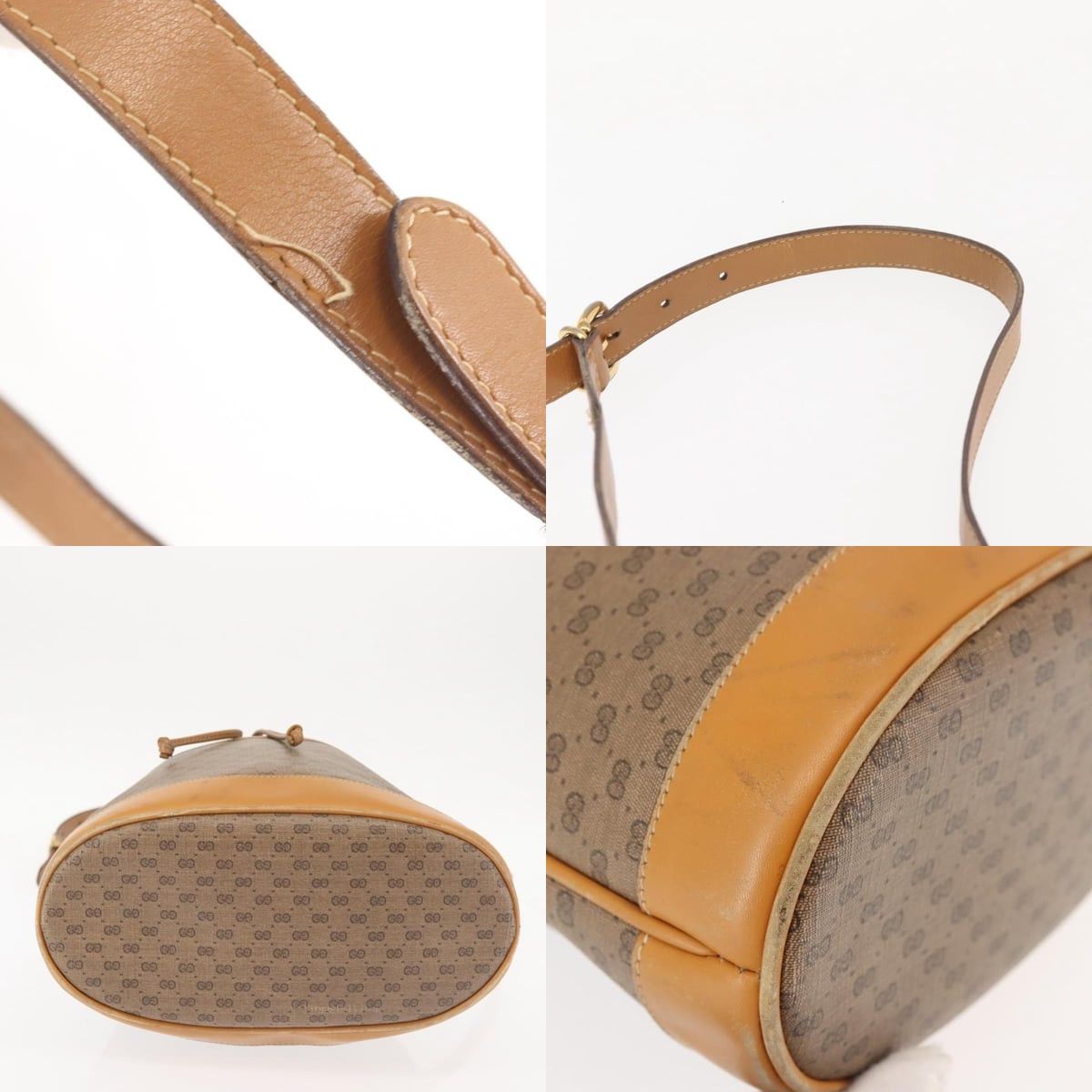 Gucci GUCCI Micro GG Supreme Shoulder Bag Pvc Beige Gold 001 165 Size ONE SIZE - 10 Thumbnail