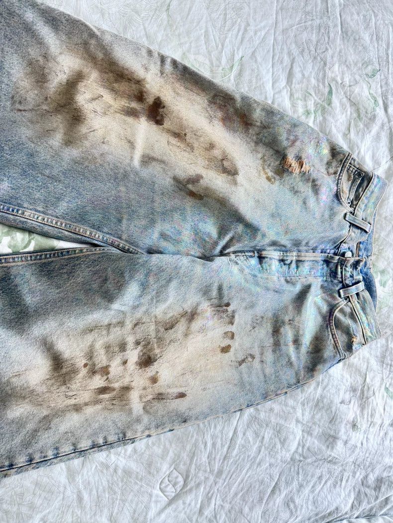 Acne Studios Acne Studios Splashed ink to make vintage jeans Size US 30 / EU 46 - 3 Thumbnail