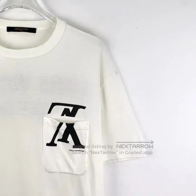 Louis Vuitton Louis Vuitton White Cotton Men's T-Shirt . Size US M / EU 48-50 / 2 - 3 Thumbnail