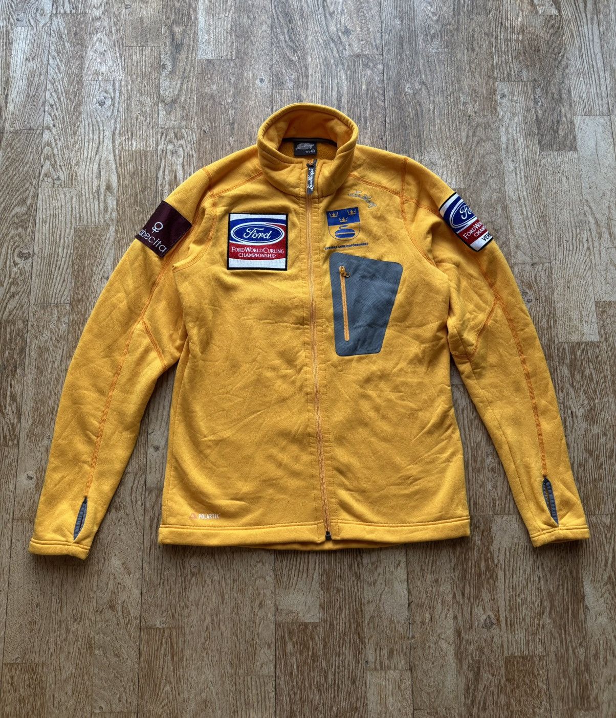 Vintage RARE SWEDEN CURLING VINTAGE SPORT ZIP UP SWEATSHIRT Size US S / EU 44-46 / 1 - 1 Thumbnail