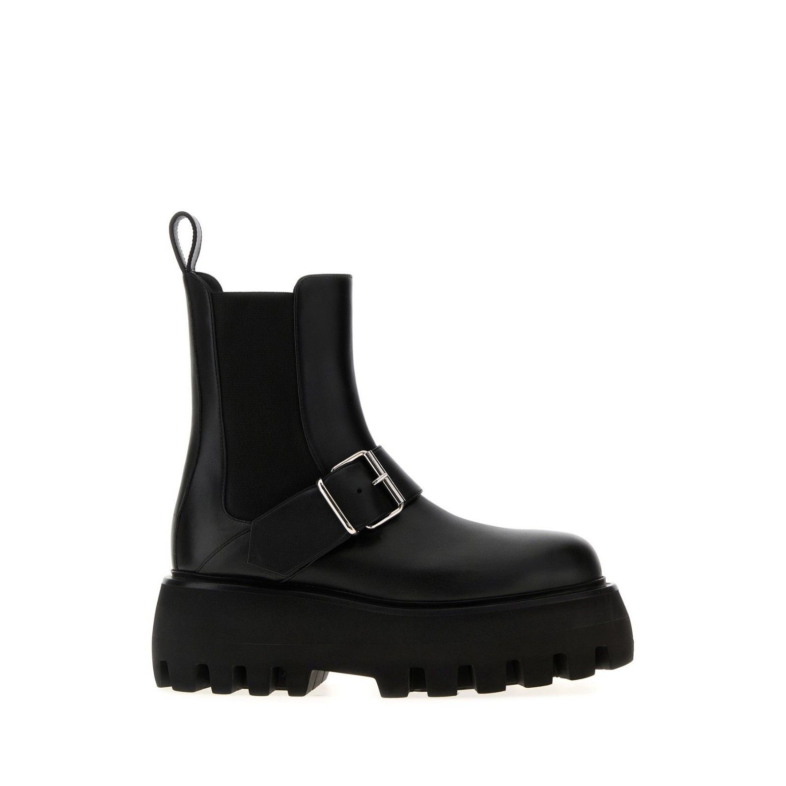 Alexander McQueen ALEXANDER MCQUEEN Sofa Black Leather Ankle Boots New & Authe Size US 9 / IT 39 - 4 Thumbnail