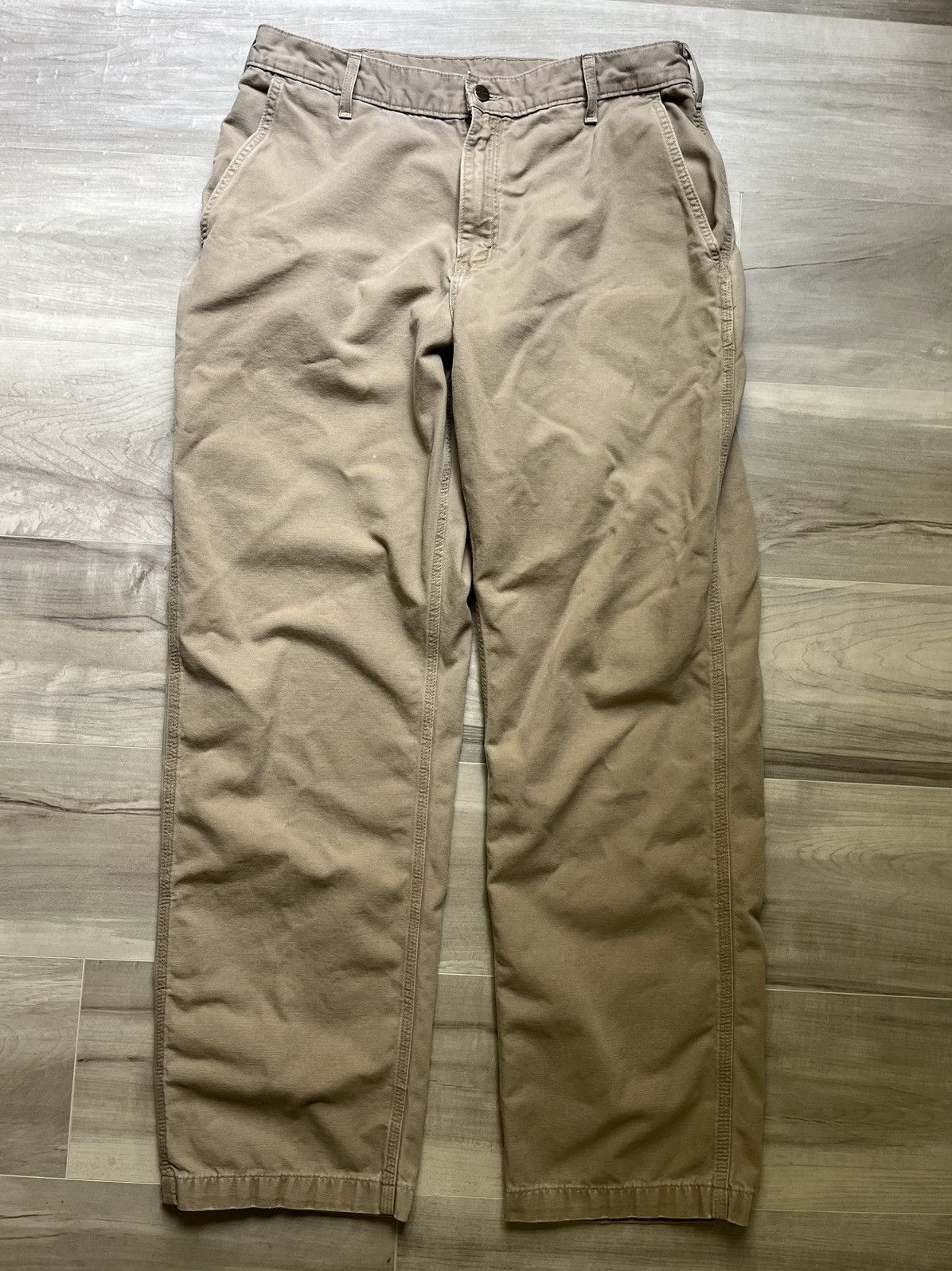 Vintage Vintage Carhartt Dungaree Fit Pants Size: 35x32 tag:36x34 Size US 35 - 5 Thumbnail