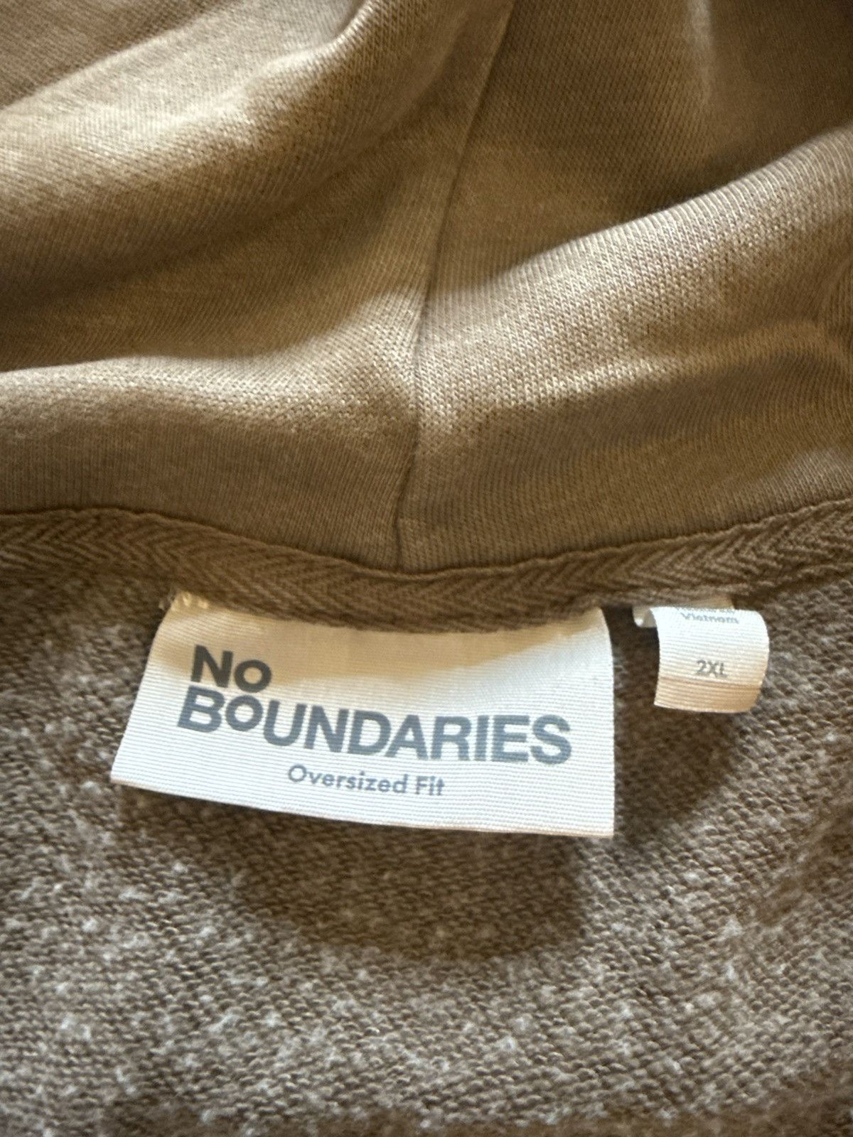 Other No Boundaries Oversized Zip Up Hoodie Brown 2XL Full Zip Size US XXL / EU 58 / 5 - 3 Thumbnail