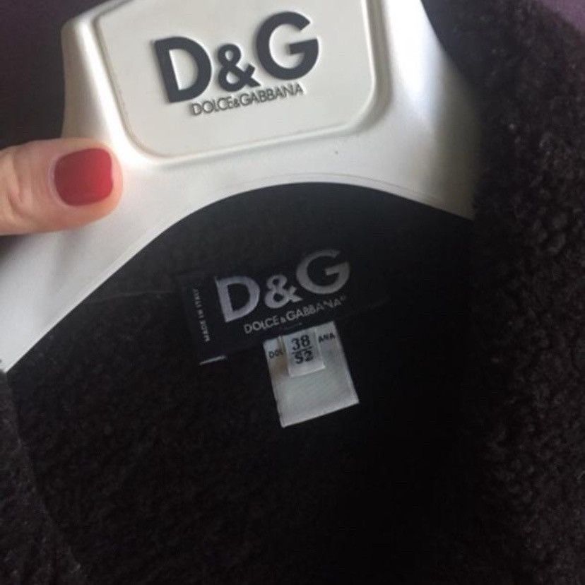 Dolce & Gabbana 🧿leather shearling jacket/vest on carabiners brown Size US L / EU 52-54 / 3 - 2 Thumbnail
