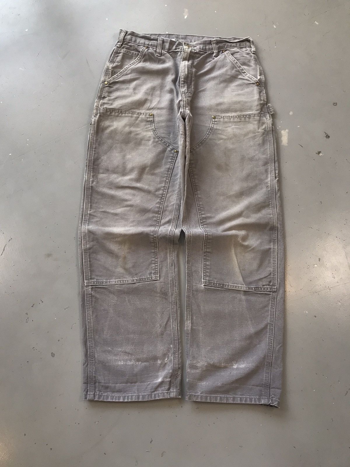 Carhartt × Vintage Vintage Carhartt B136 GYL double knee denim Size US 32 / EU 48 - 1 Thumbnail