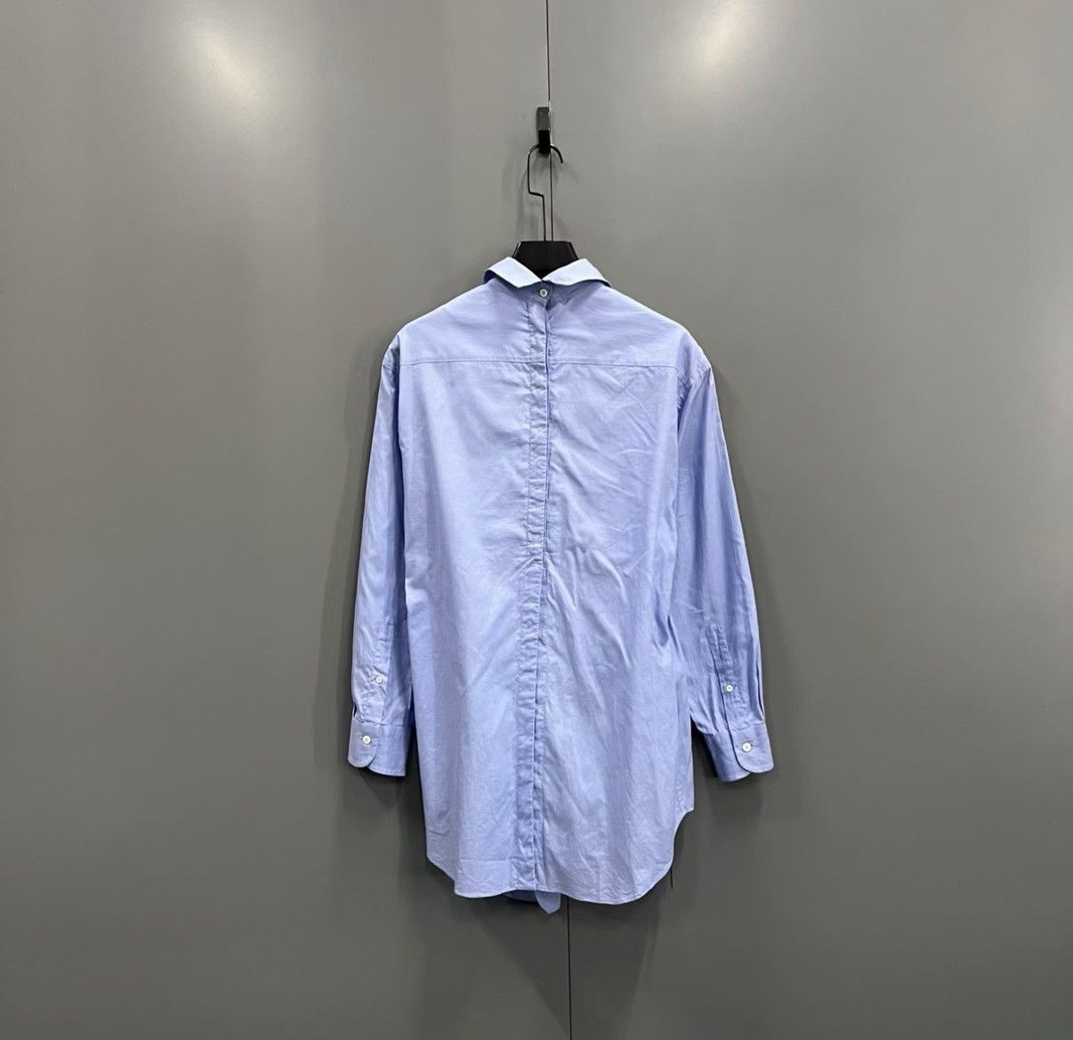 Prada Prada Blue Collared Shirt Dress J41 Size S / US 4 / IT 40 - 2 Thumbnail