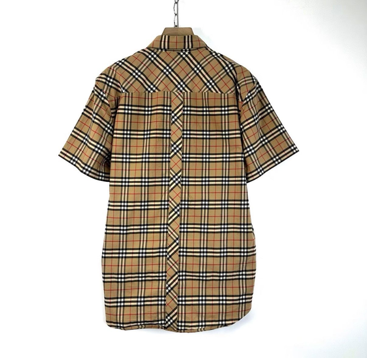 Burberry Burberry Pocket Embossed Check Short Sleeve Shirt K12 Size US M / EU 48-50 / 2 - 2 Thumbnail