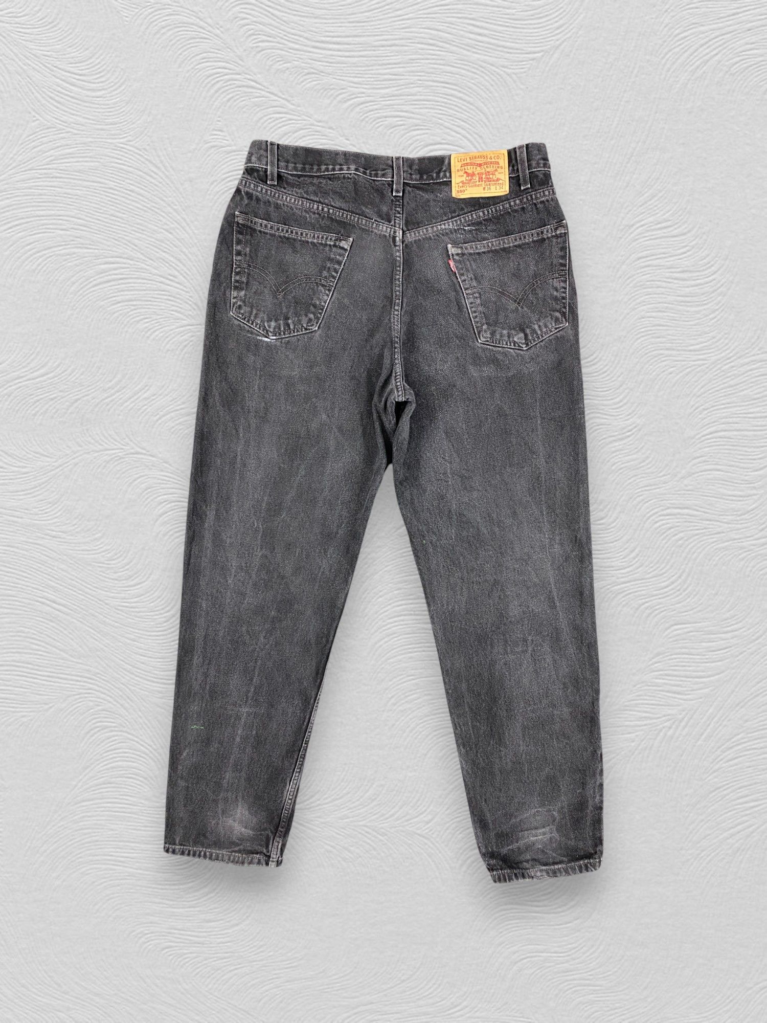 Levi's Black Vintage Levi's 550 Jeans 34x32.5 Denim -JN2380 Size US 34 / EU 50 - 2 Thumbnail