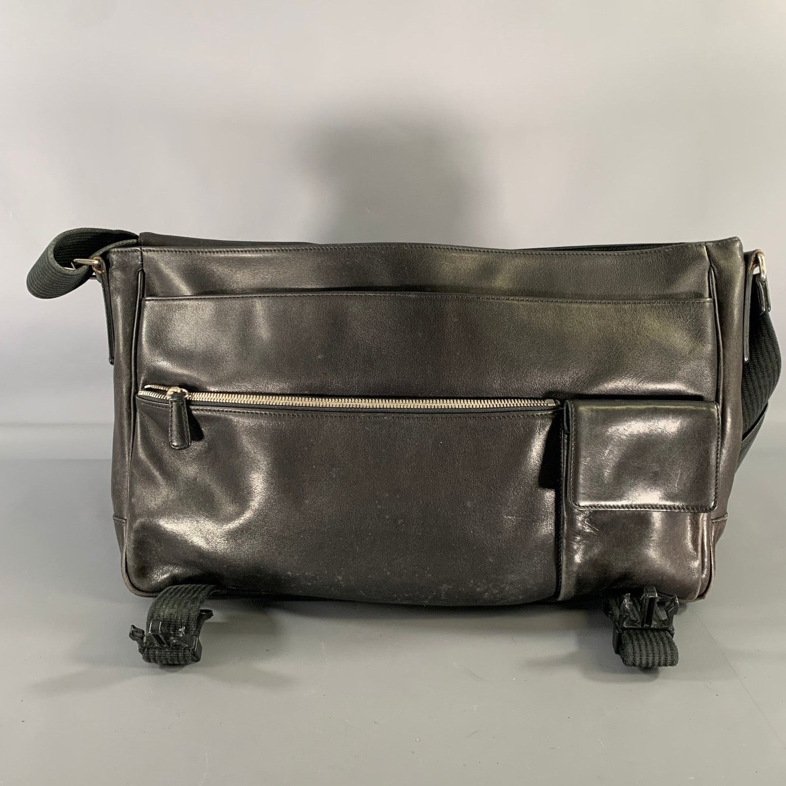 Coach COACH Black Cowhide Leather Messenger Bag Size ONE SIZE - 9 Thumbnail