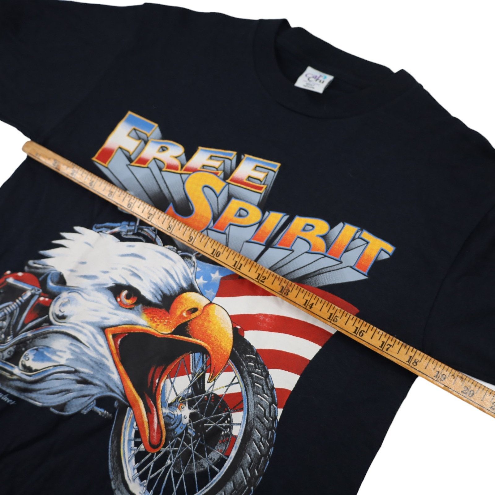 Vintage Vintage Free Spirit Motorcycled Eagle Graphic T Shirt Size US M / EU 48-50 / 2 - 7 Thumbnail