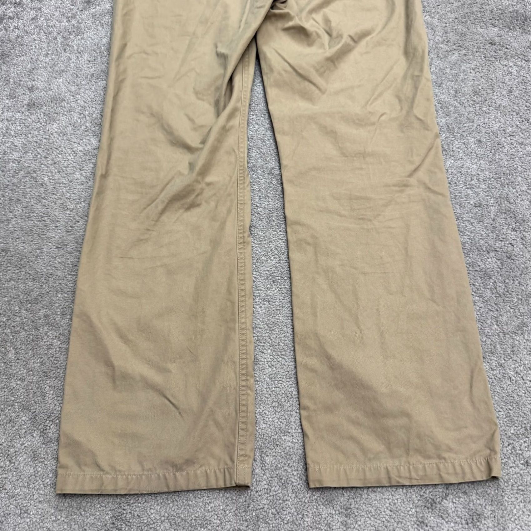 Bonobos Bonobos Straight Leg Cotton Chino Pants Mens 35x34 Brown Khaki Flat Front Casual Regular Size US 35 - 6 Thumbnail