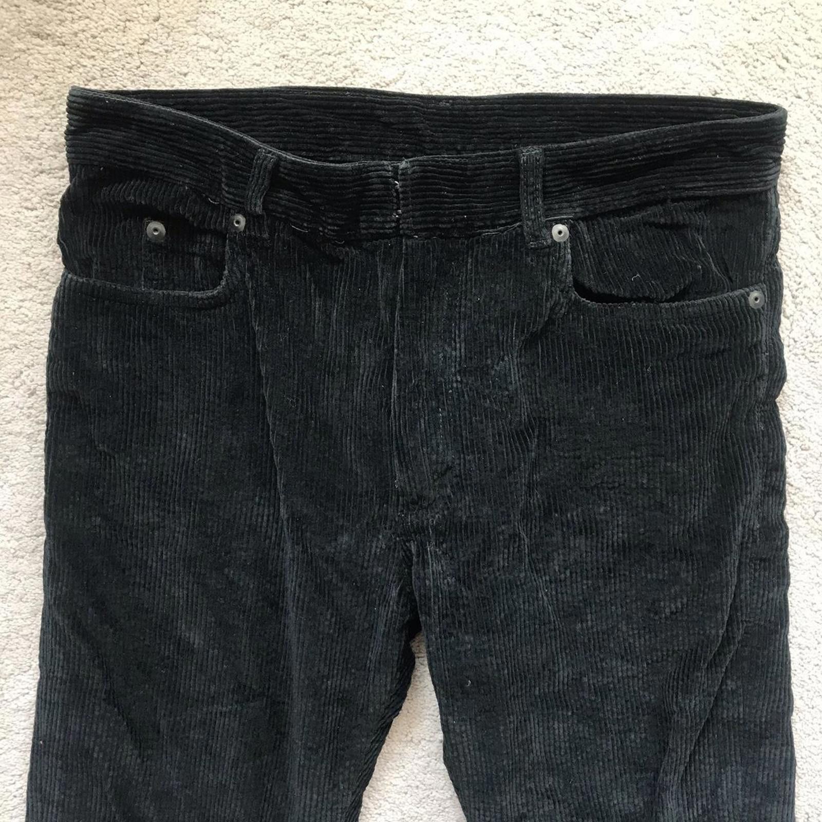 Maison Margiela Margiela Black Corduroy Trousers Size US 28 / EU 44 - 2 Thumbnail