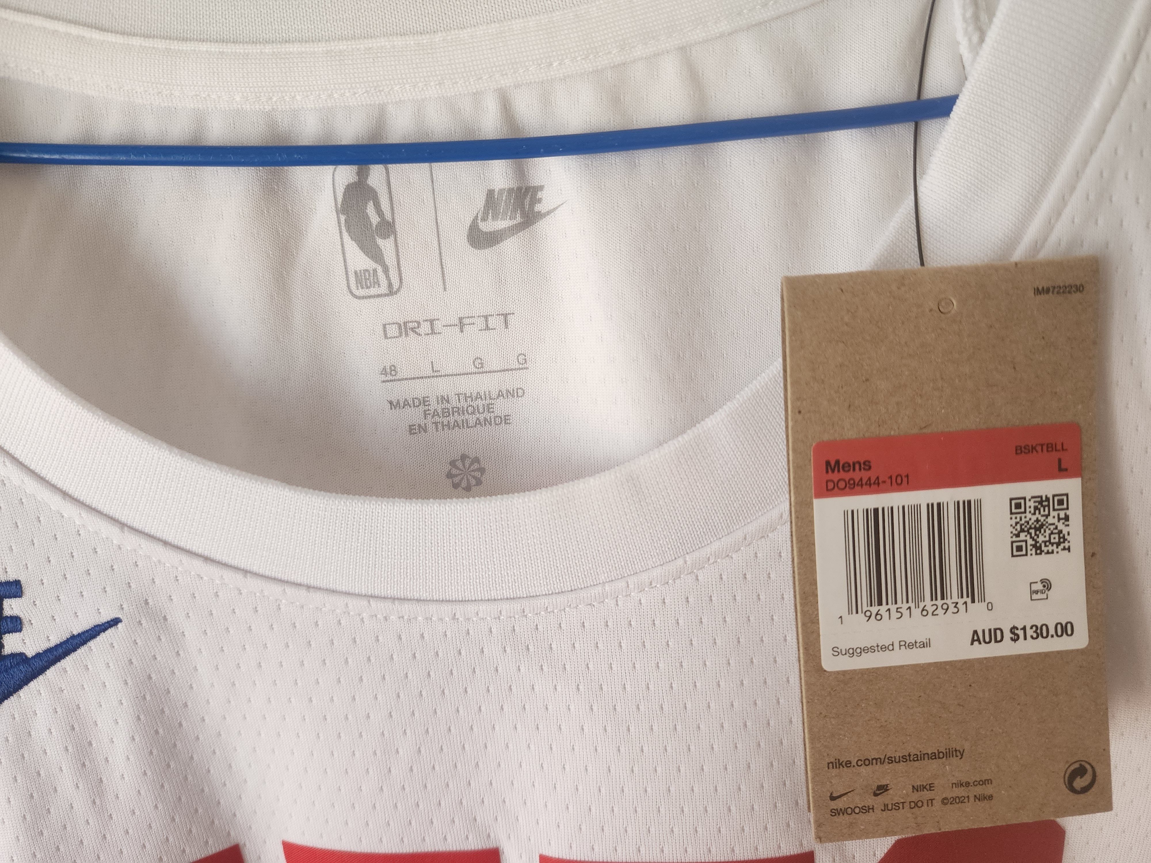 Nike Kevin Durant Nets '22-'23 Nike Classic NBA Jersey Size US L / EU 52-54 / 3 - 3 Thumbnail