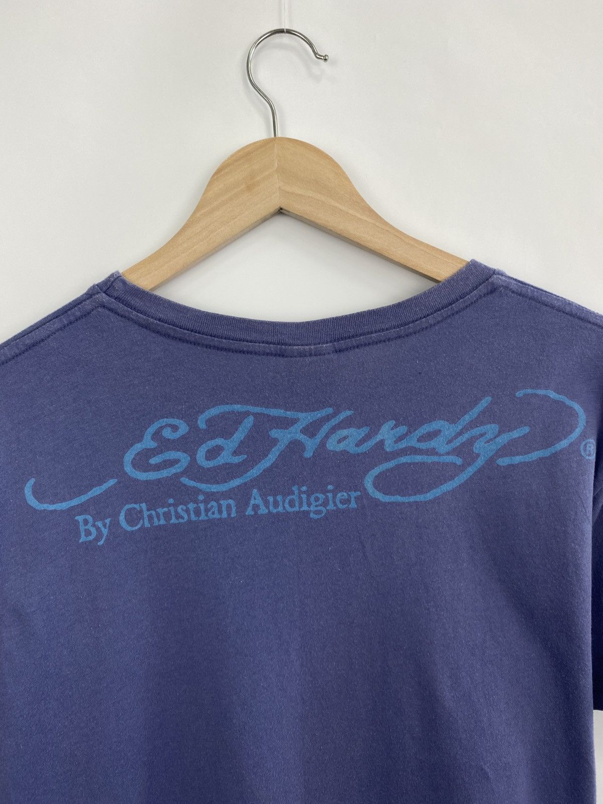 Christian Audigier 🇺🇸 Vintage Y2K ED Hardy Christian Audigier T-Shirt Made USA Size US L / EU 52-54 / 3 - 9 Thumbnail