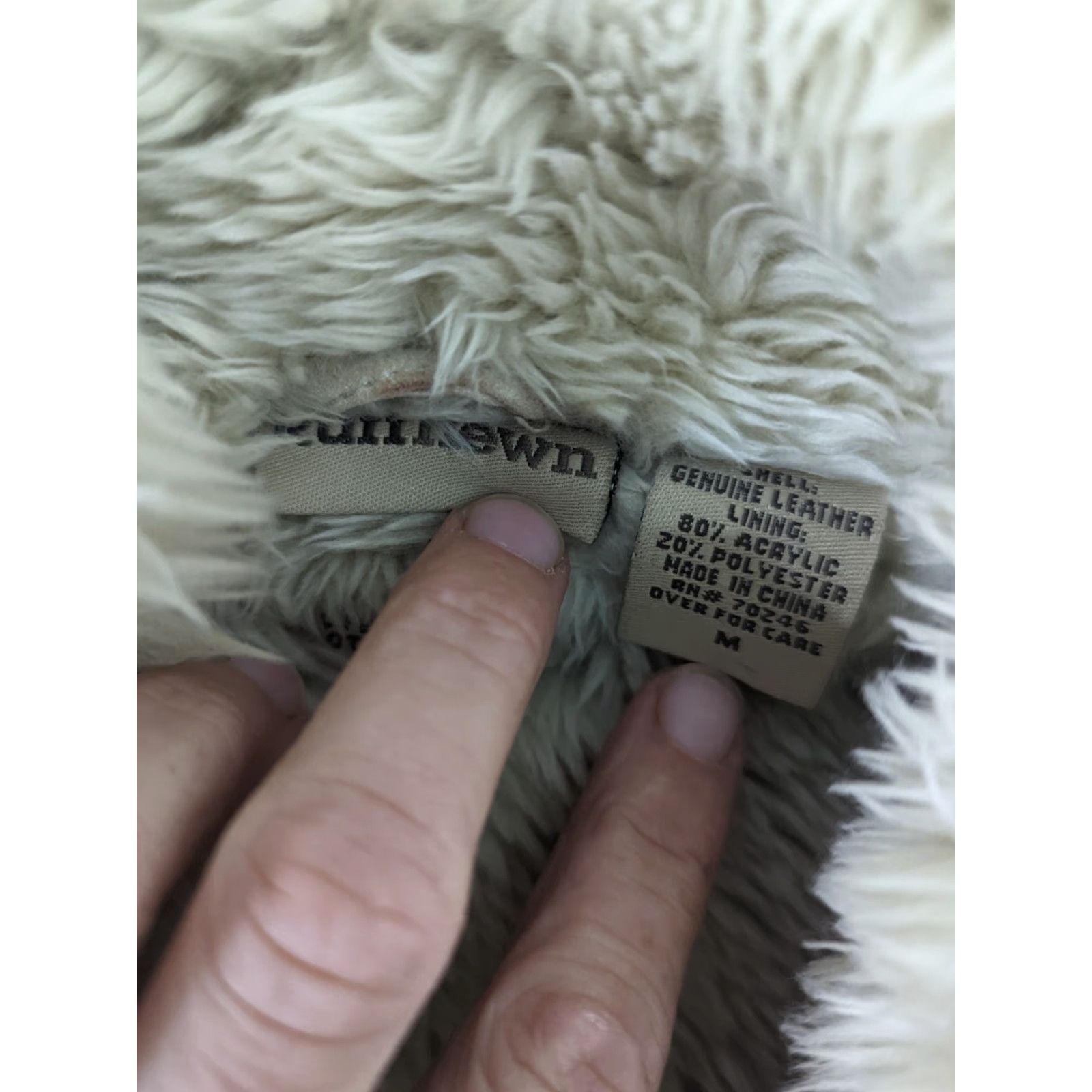 Vintage Ruff Hewn Suede Zip-Up Vest Tan Genuine Leather Faux-Fur Lining Women's M Vest Casual Western/Western, Women, Tan, Lined, Full-Zip Size M / US 6-8 / IT 42-44 - 4 Thumbnail