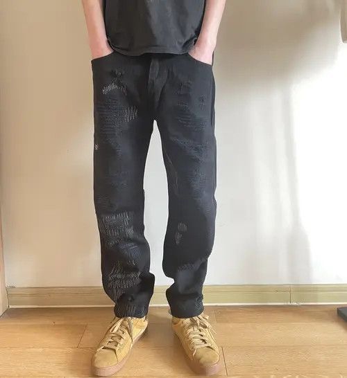VIBE Retro punk denim pants Size US 31 - 1 Thumbnail