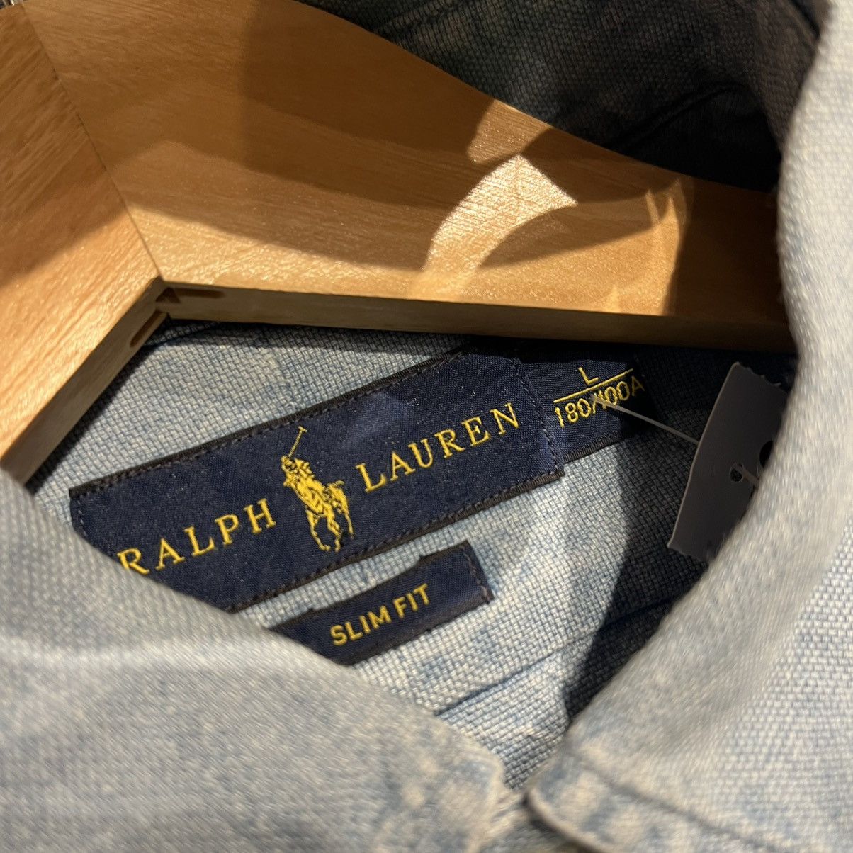 Polo Ralph Lauren Polo Ralph Lauren Slim Fit Short Sleeve Denim Size US L / EU 52-54 / 3 - 7 Thumbnail
