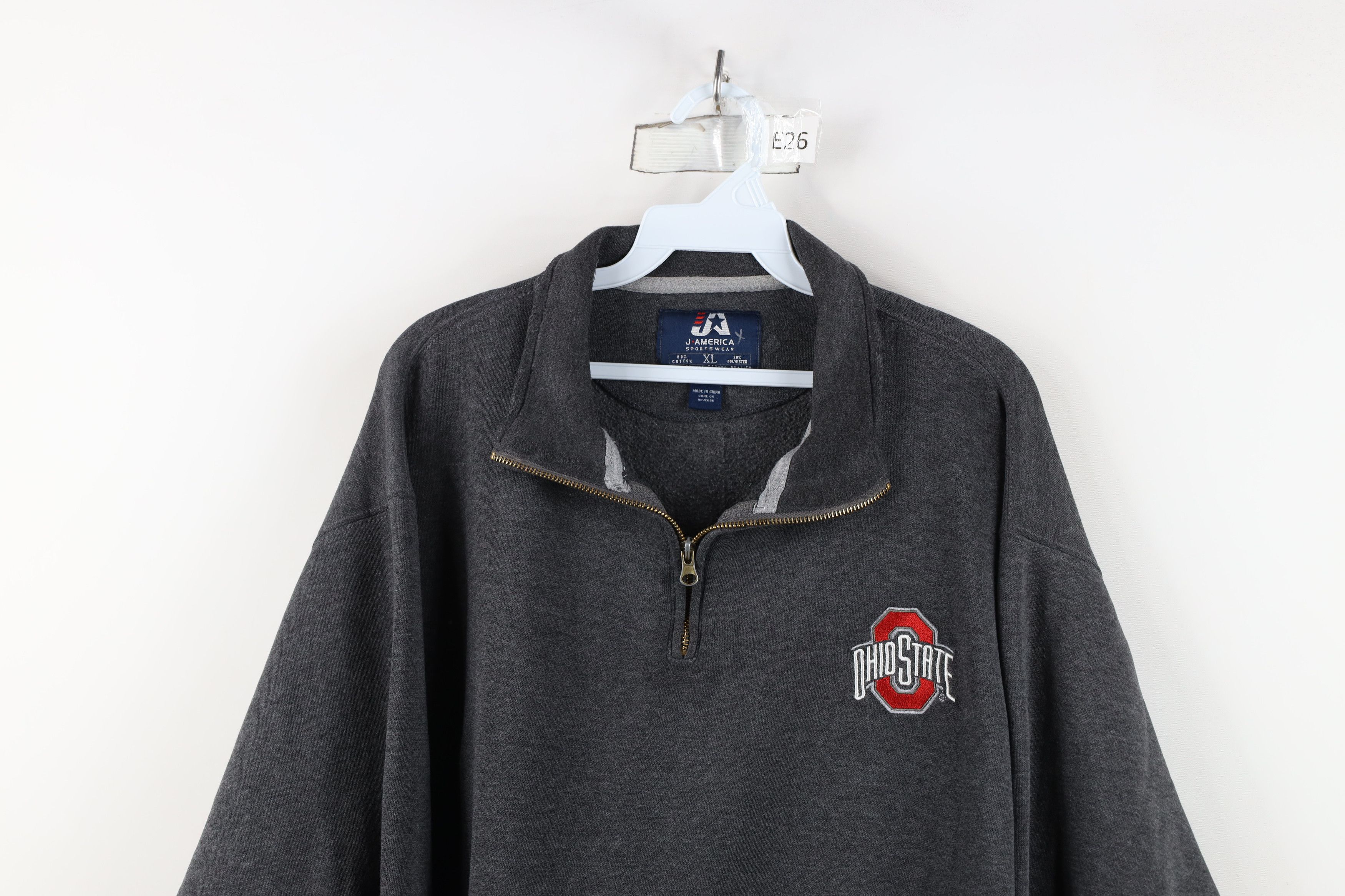 Vintage Vintage Ohio State University Half Zip Pullover Sweatshirt Size US XL / EU 56 / 4 - 2 Thumbnail