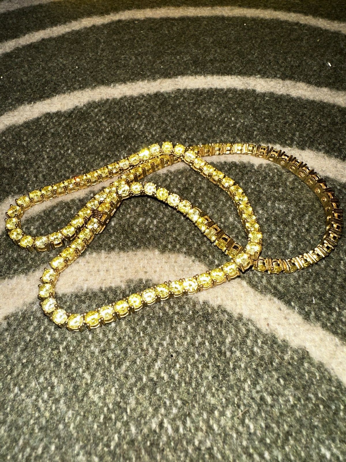 Jewelry Yellow diamond tennis chain Size ONE SIZE - 3 Thumbnail