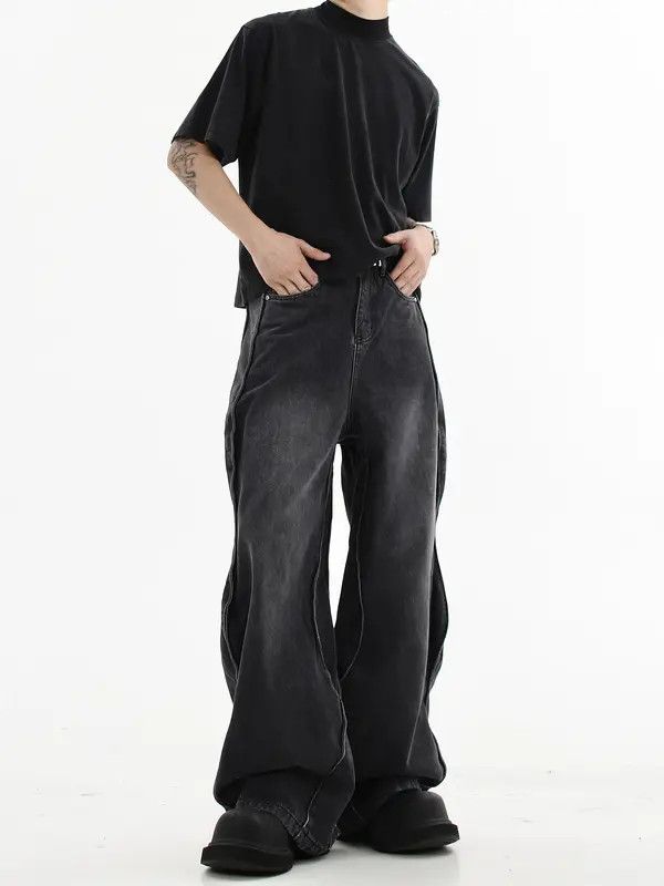 VIBE Baggy Black Denim Jeans Size US 30 / EU 46 - 4 Thumbnail