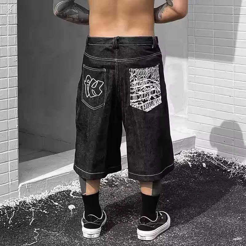 Japanese Brand × Vintage vintage denim shorts from the 2000s. Size US 34 / EU 50 - 1 Thumbnail