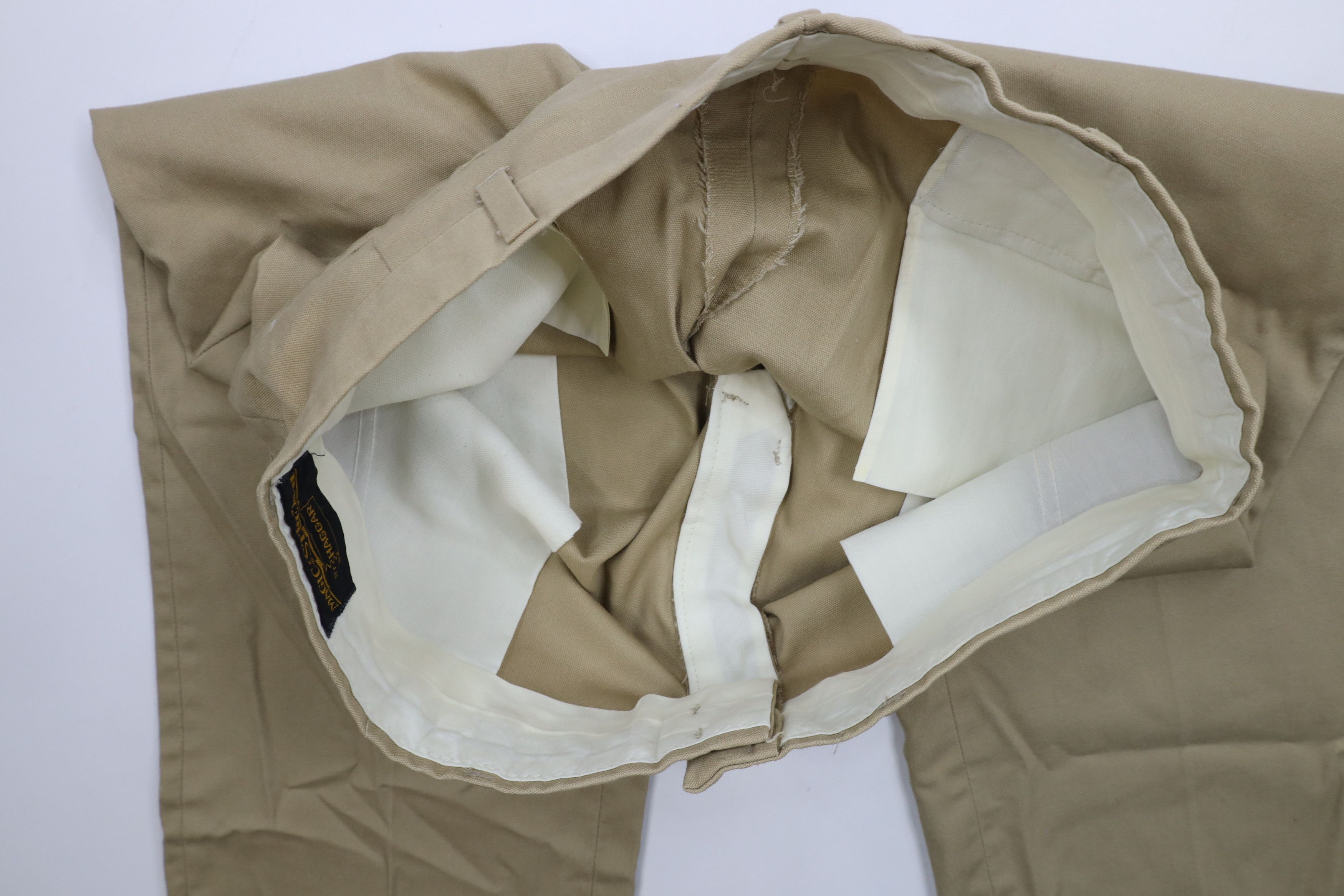 Vintage Vintage 70s Streetwear Wide Leg Chino Pants Trousers Tan Size US 34 / EU 50 - 7 Thumbnail